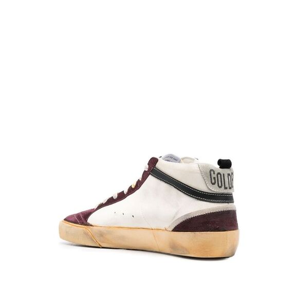 Men's 2024 Fashion Sneakers - Metallic Gold and White - Picture 3 of 4